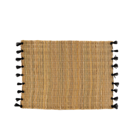 Tassel Placemat - Black