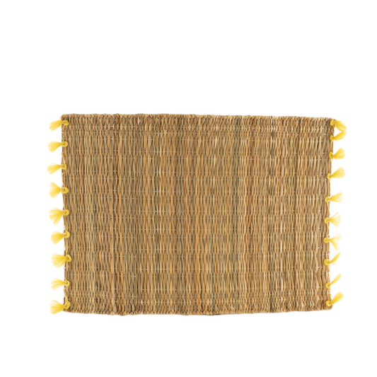 Tassel Placemat - Yellow