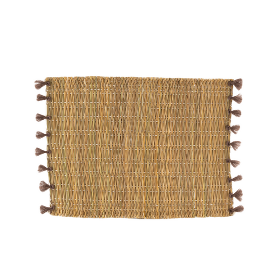 Tassel Placemat - Brown