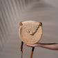 Anouk Raffia Round Crossbody Bag
