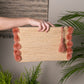 Pom Raffia Pouch - Dusty Pink