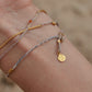 Grazia Chain Wrap Bracelet Necklace (Carnelian)