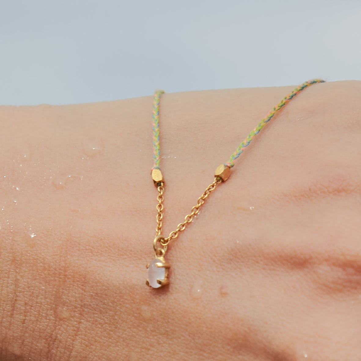 Spring Fairy Bracelet (Rose Quartz)