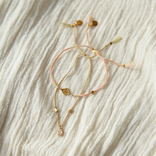 Spring Fairy Bracelet (Rose Quartz)